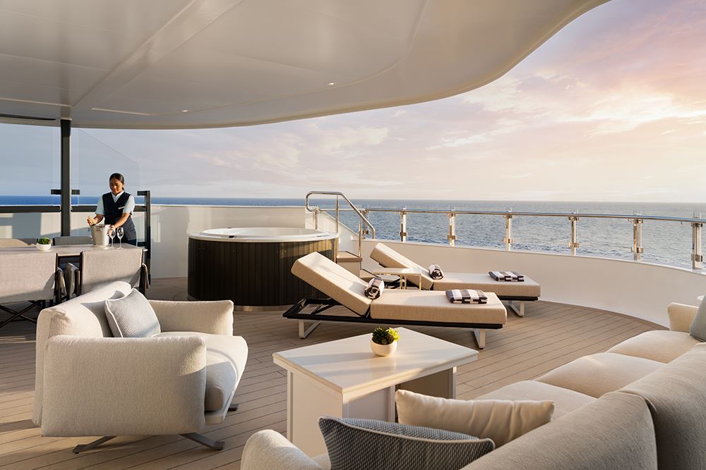 ritz suite terrace with personal assistant